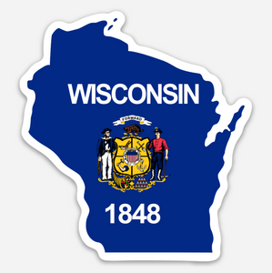 Wisconsin "Plain" - Vinyl Sticker