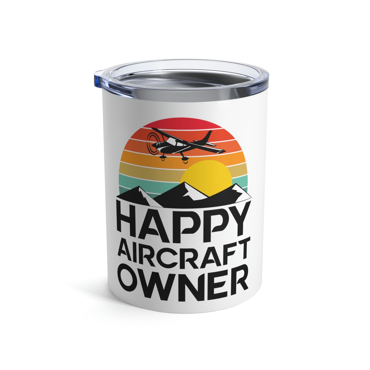 Happy Aircraft Owner - Retro - Tumbler 10oz