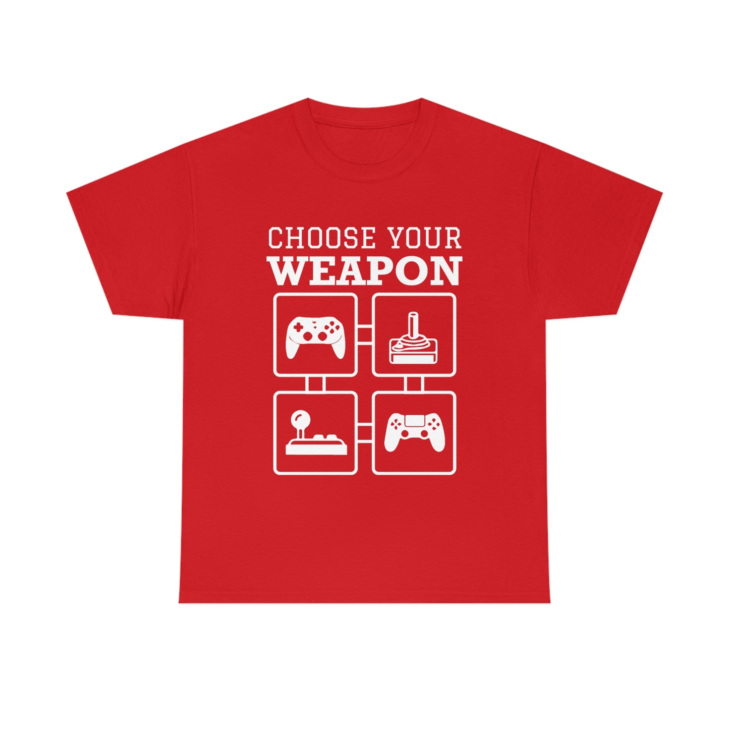 Choose Your Weapon - Unisex Heavy Cotton Tee