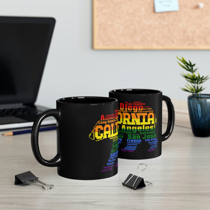 California Bear - Pride - 11oz Black Mug