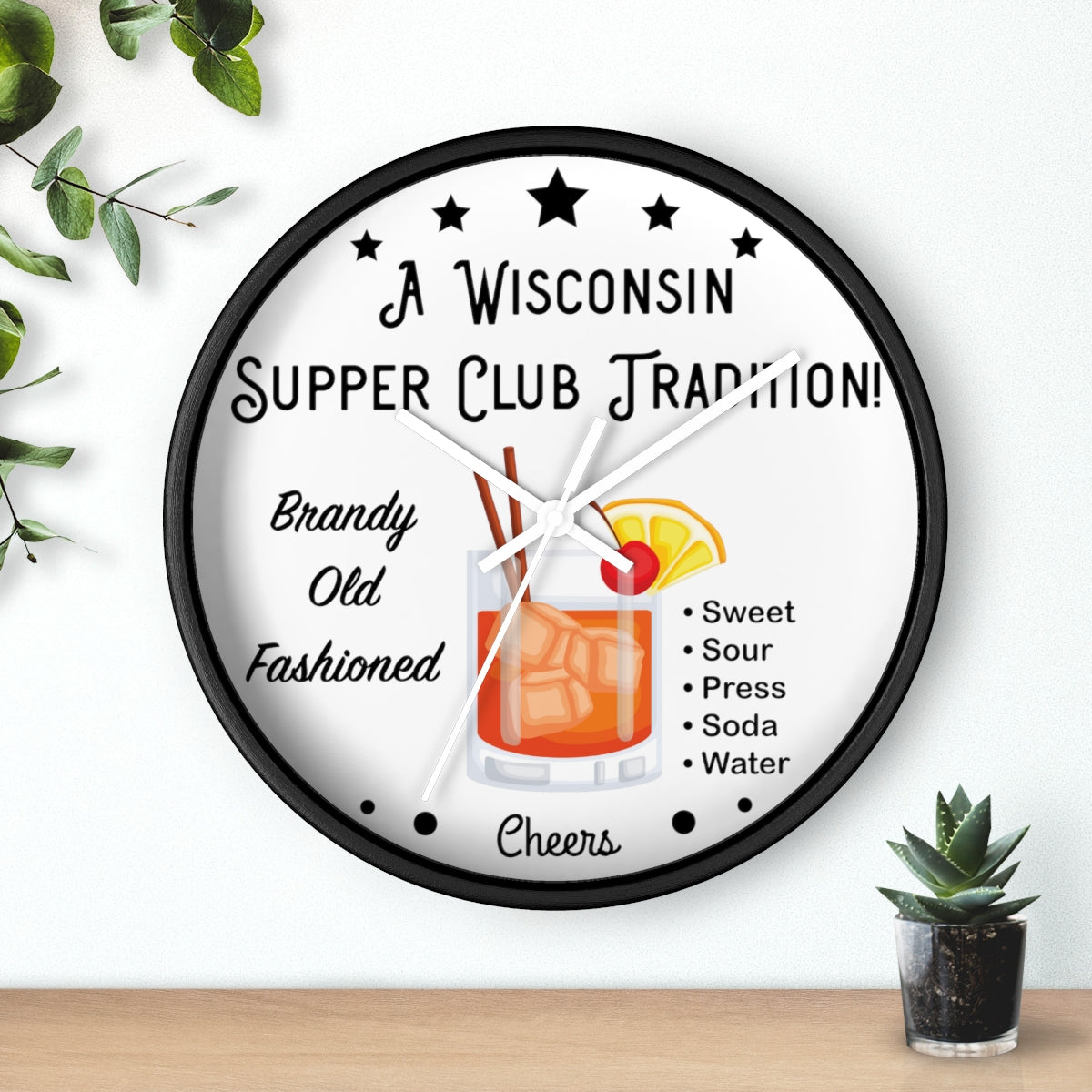 Wisconsin Supper Club Tradition - Wall clock