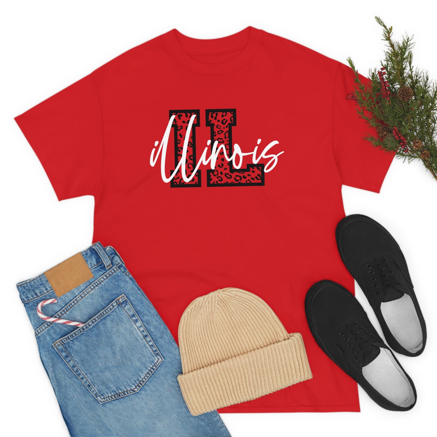 Illinois - IL - Unisex Heavy Cotton Tee