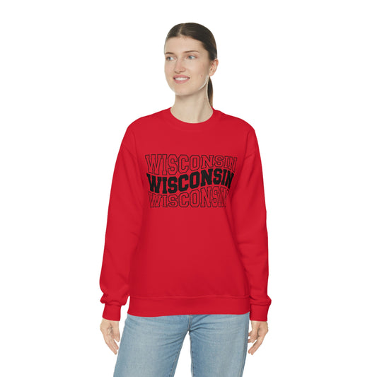 Wisconsin By Three - Unisex Heavy Blend™ Crewneck Sweatshirt