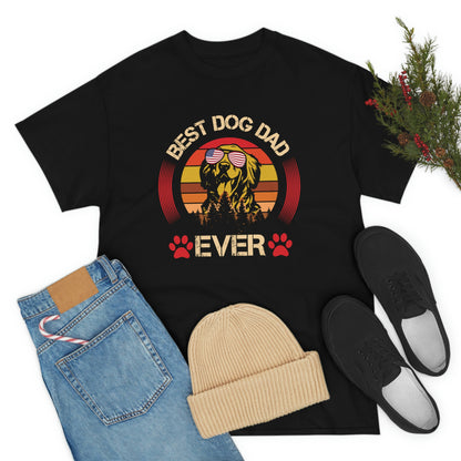 Best Dog Dad Ever - Unisex Heavy Cotton Tee