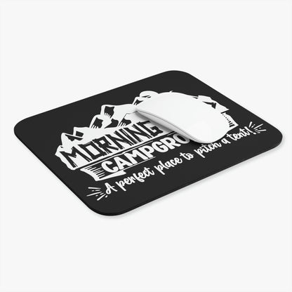 Morning Wood Campground - White - Mouse Pad (Rectangle)