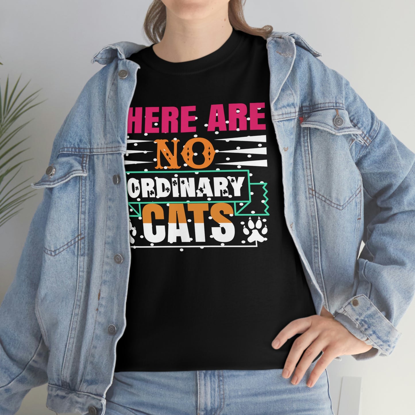 There Are No Ordinary Cats - Unisex Heavy Cotton Tee