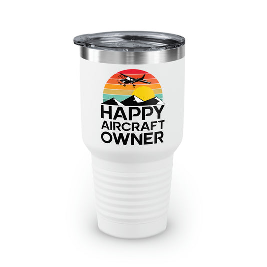 Happy Aircraft Owner - Retro - Ringneck Tumbler, 30oz