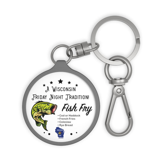 Wisconsin Fish Fry Tradition - Keyring Tag