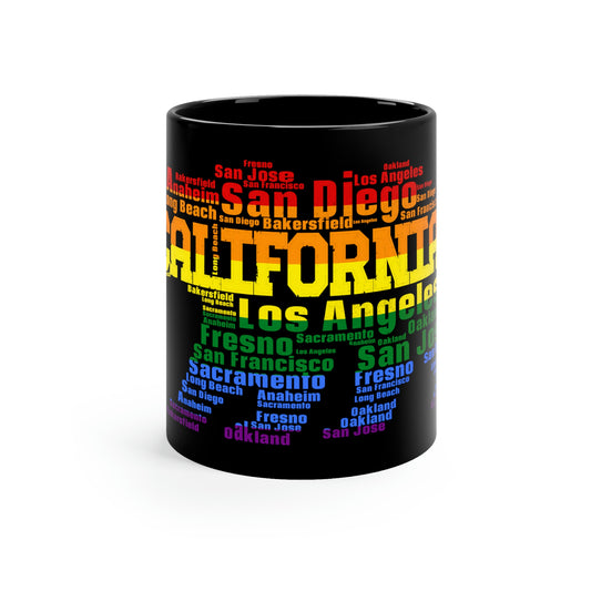 California Bear - Pride - 11oz Black Mug