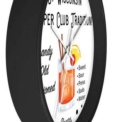 Wisconsin Supper Club Tradition - Wall clock