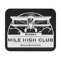 Mile High Club - Biplane - Solo Division - White - Mouse Pad (Rectangle)