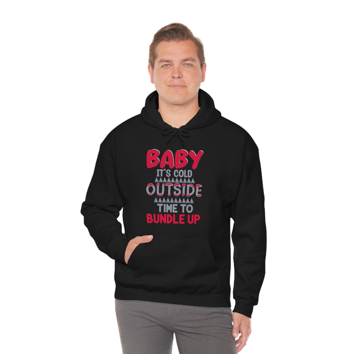 Time To Bundle Up - Unisex Heavy Blend™ Hooded Sweatshirt