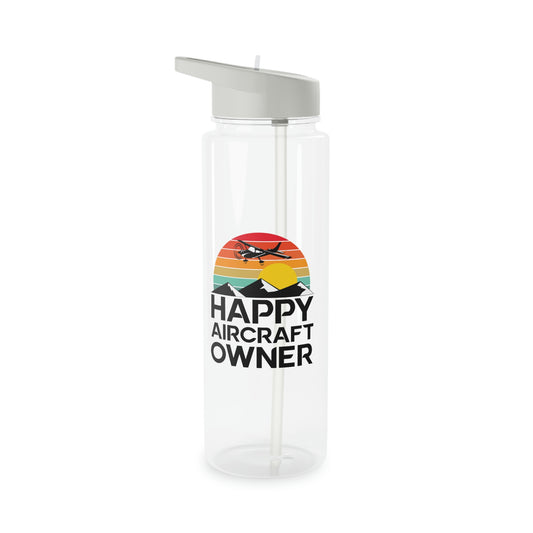 Happy Aircraft Owner - Retro - Tritan Water Bottle - 25 oz.