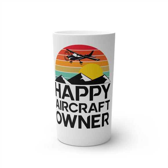 Happy Aircraft Owner - Retro - Conical Coffee Mugs (12oz)