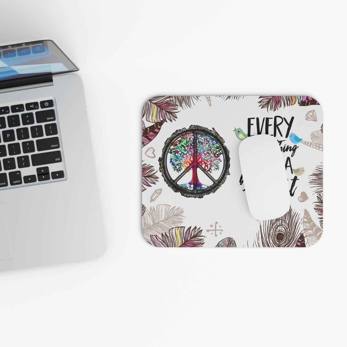 Hippie - Every Little Thing Gonna Be Alright - Mouse Pad (Rectangle)