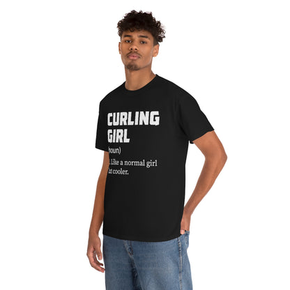 Curling Girl - Unisex Heavy Cotton Tee