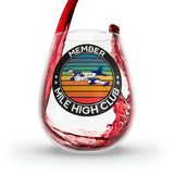 Mile High Club - Member - Circle - Stemless Wine Glass, 11.75oz