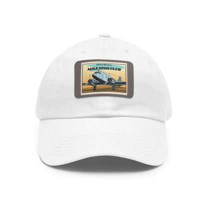 Mile High Club - DC3 - Dad Hat with Leather Patch