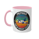 Mile High Club - Member - Circle - Colorful Mugs, 11oz
