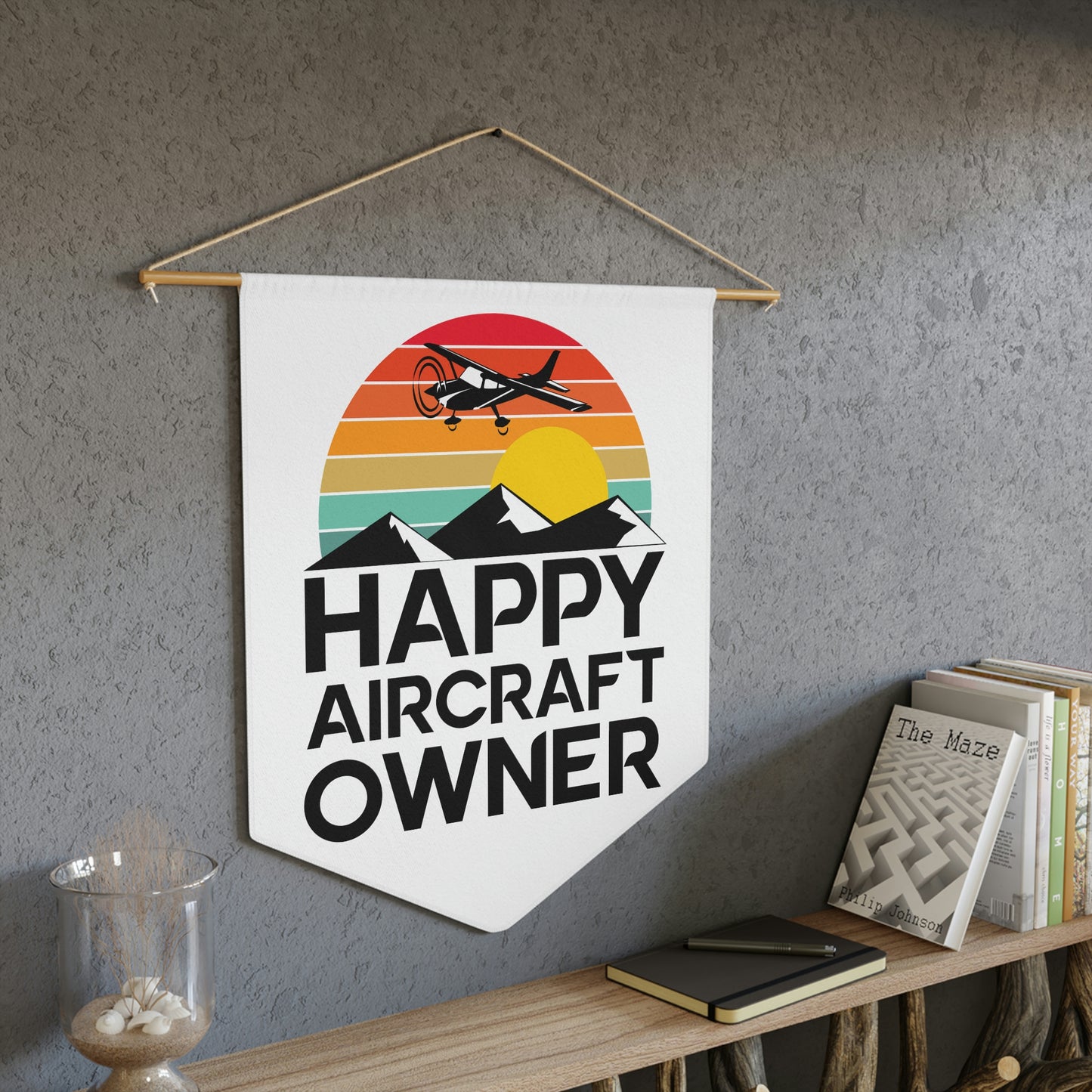 Happy Aircraft Owner - Retro - Pennant