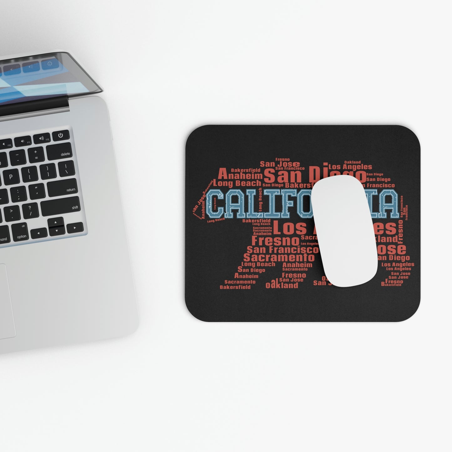 California Bear - Retro - Mouse Pad (Rectangle)