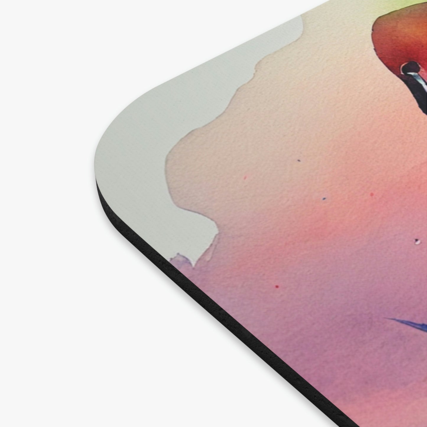 Flamingo - Watercolor - Mouse Pad (Rectangle)