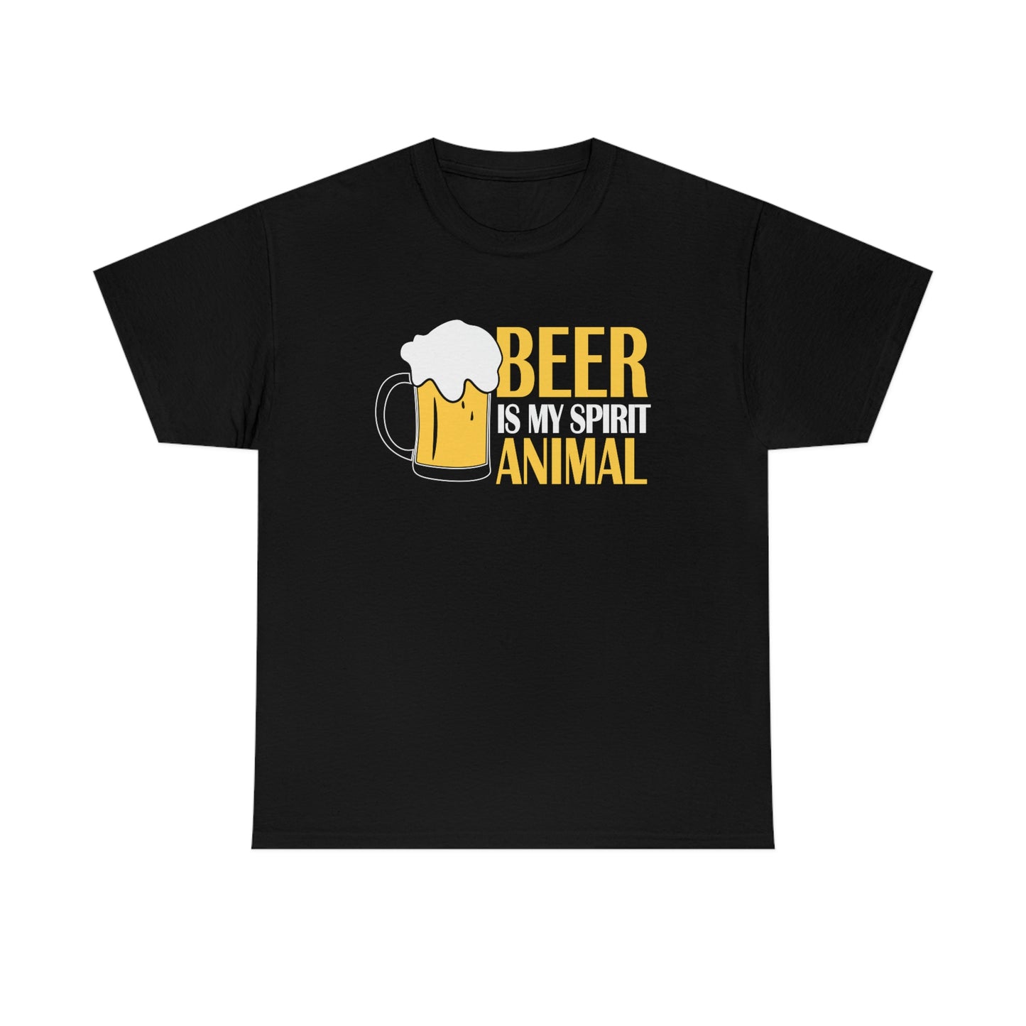 Beer Is My Spirit Animal - Unisex Heavy Cotton Tee