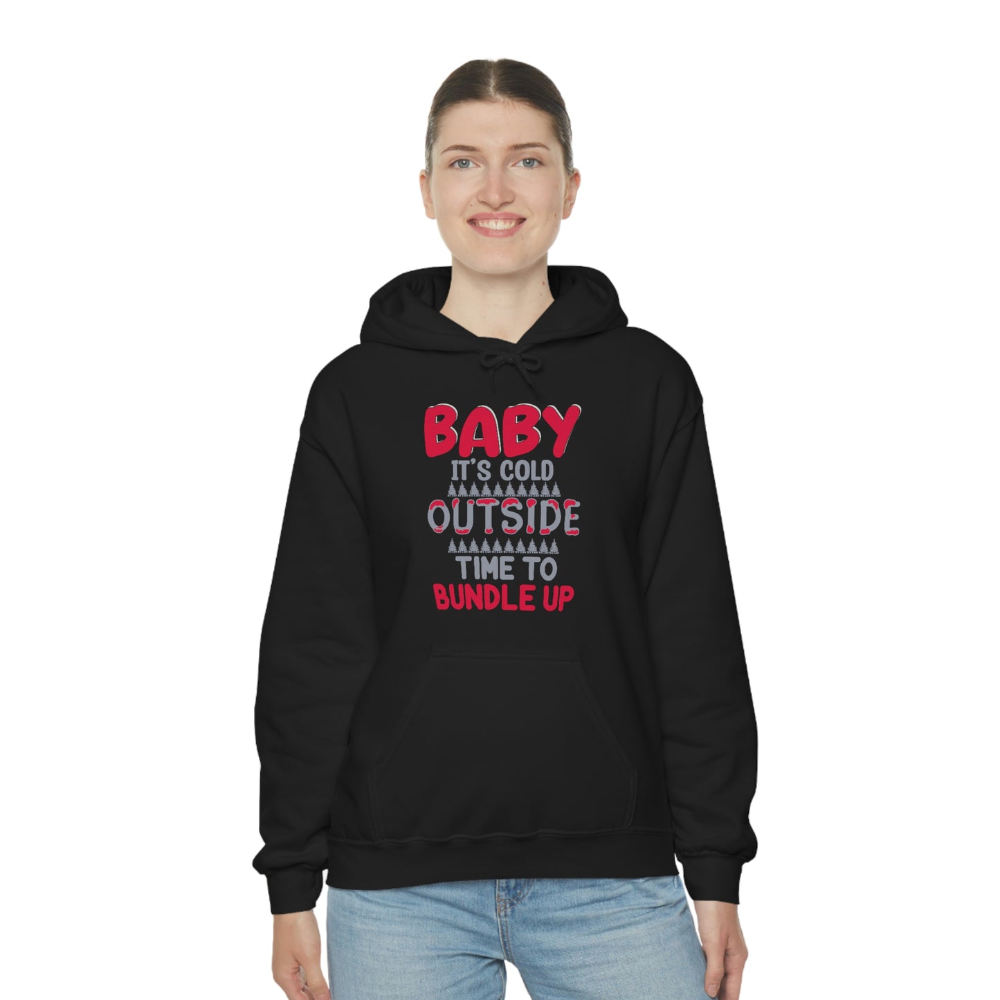 Time To Bundle Up - Unisex Heavy Blend™ Hooded Sweatshirt