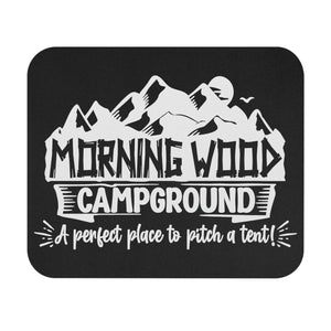 Morning Wood Campground - White - Mouse Pad (Rectangle)
