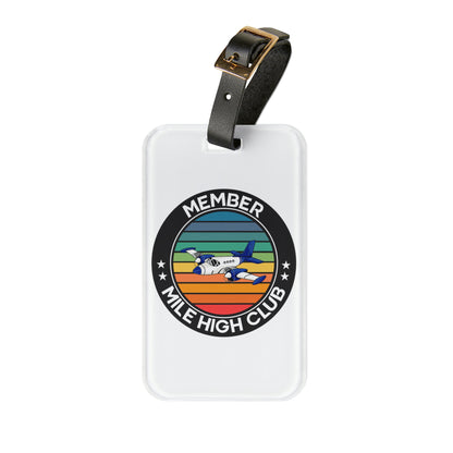 Mile High Club - Member - Circle - Luggage Tag