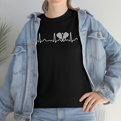 Racketball - Heartbeat - Unisex Heavy Cotton Tee