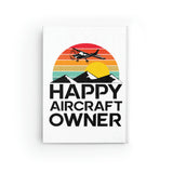 Happy Aircraft Owner - Retro - Journal - Ruled Line