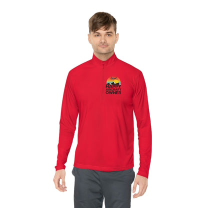 Happy Aircraft Owner - Retro - Unisex Quarter-Zip Pullover