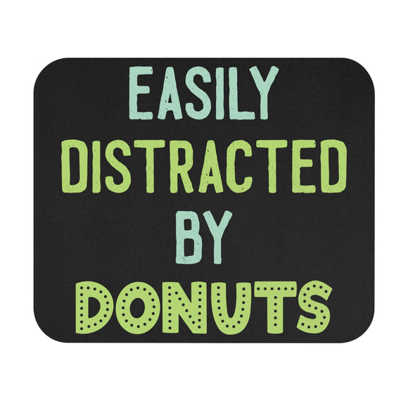 Easily Distracted By Donuts - Mouse Pad (Rectangle)