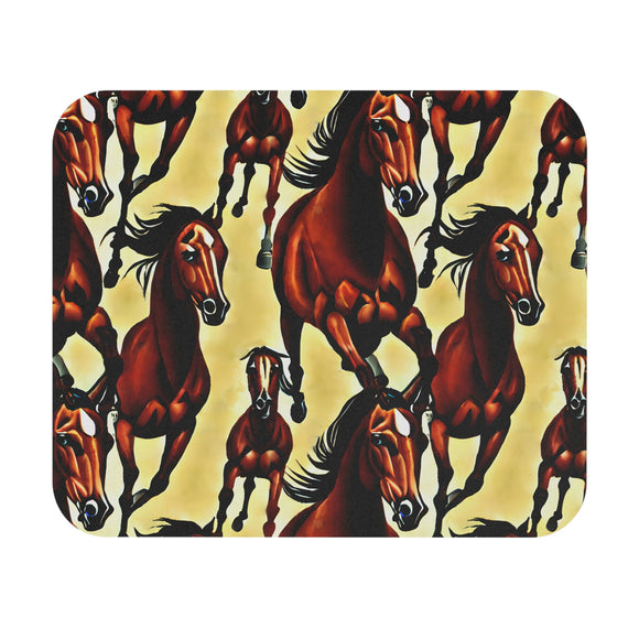 Galloping Horses - Mouse Pad (Rectangle)
