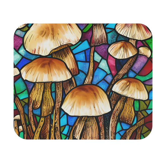 Mushrooms - Stained Glass - Mouse Pad (Rectangle)