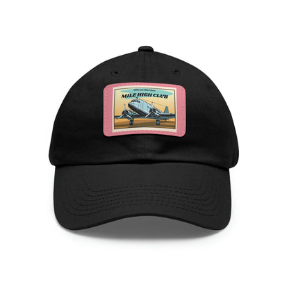 Mile High Club - DC3 - Dad Hat with Leather Patch