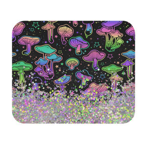 Mushrooms And Glitter - Mouse Pad (Rectangle)