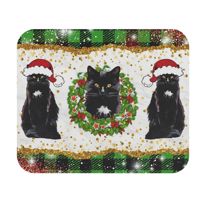 Black Cat Christmas - Mouse Pad (Rectangle)