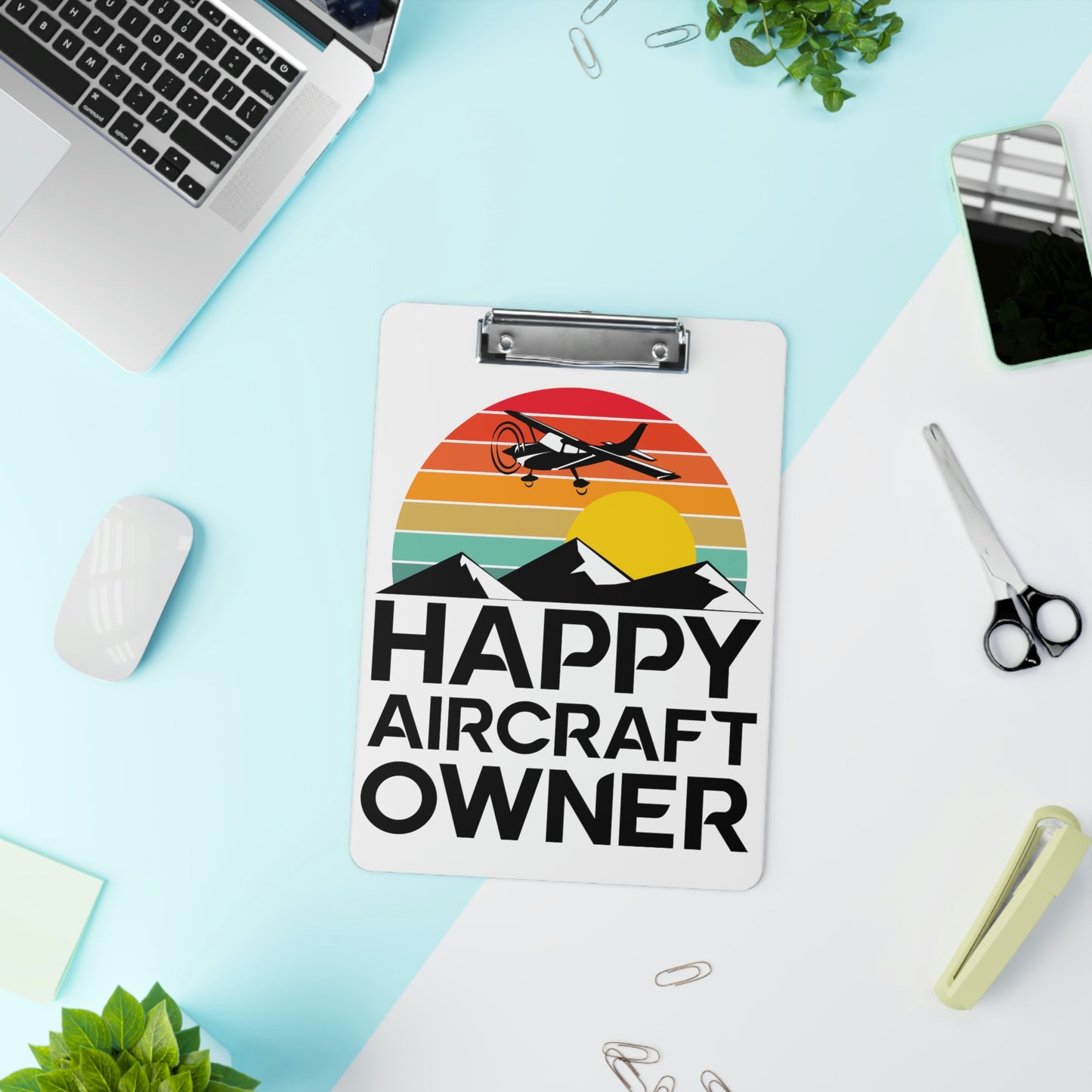 Happy Aircraft Owner - Retro - Clipboard