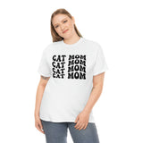Retro Cat Mom - Unisex Heavy Cotton Tee
