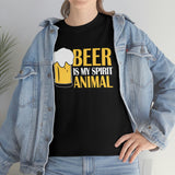 Beer Is My Spirit Animal - Unisex Heavy Cotton Tee