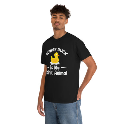 Rubber Duck Is My Spirit Animal - Unisex Heavy Cotton Tee