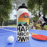 Happy Aircraft Owner - Retro - Stainless Steel Water Bottle, Sports Lid - 32 oz.