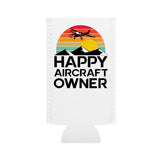 Happy Aircraft Owner - Retro - Slim Can Cooler