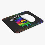 Peace Sunflower - Love Is Love - Mouse Pad (Rectangle)