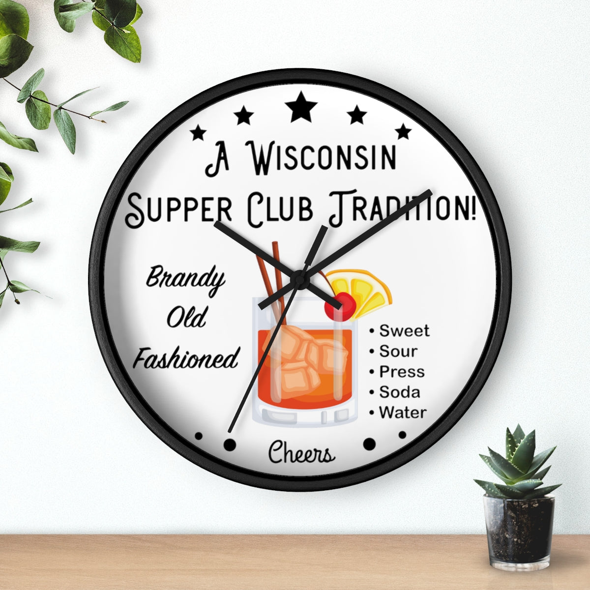 Wisconsin Supper Club Tradition - Wall clock