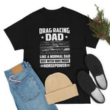 Drag Racing Dad - Mustangs - Unisex Heavy Cotton Tee