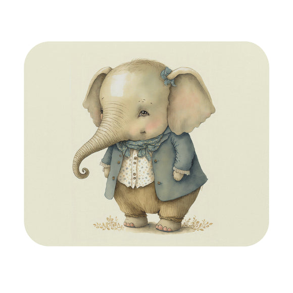Cute Vintage Elephant - Mouse Pad (Rectangle)
