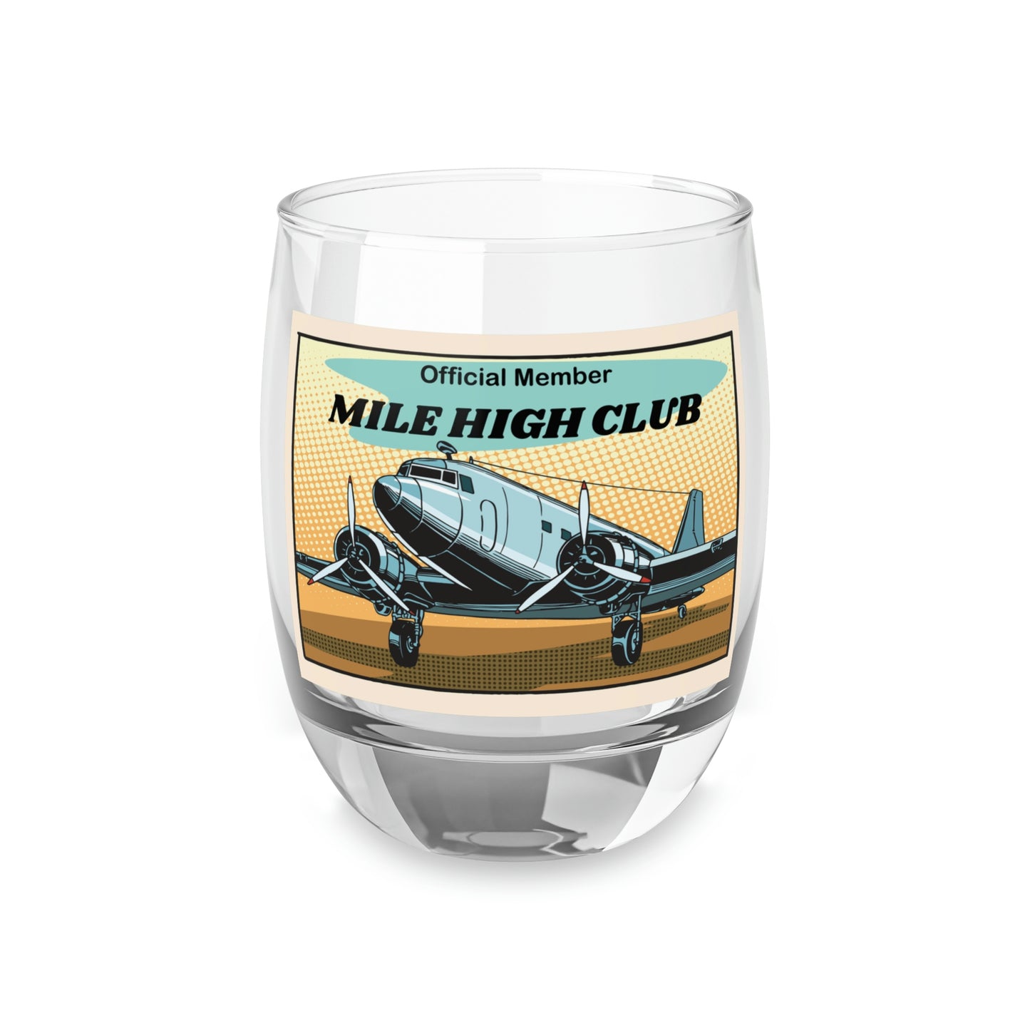 Mile High Club - DC3 - Whiskey Glass